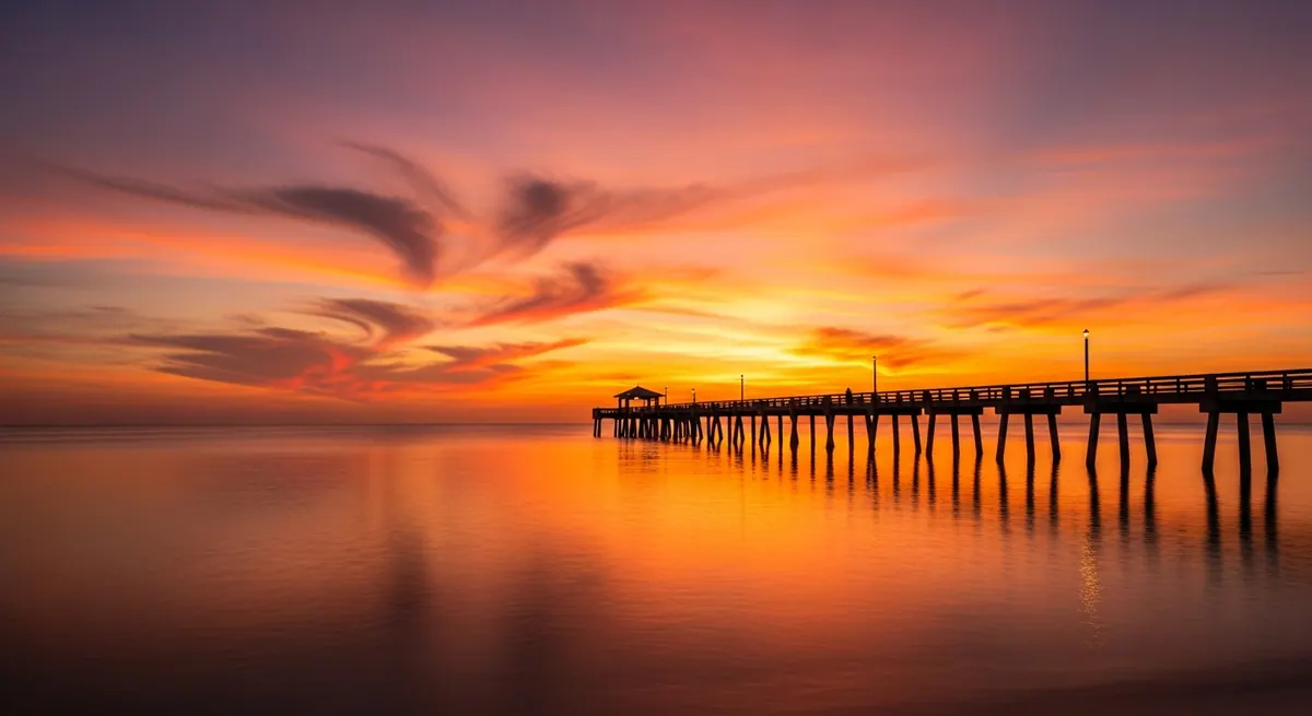Waterfront homes and green landscape in Naples, Florida